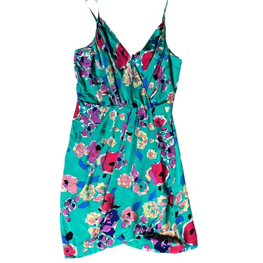 NWT Yumi Kim Floral Mini Wrap Tank Dress