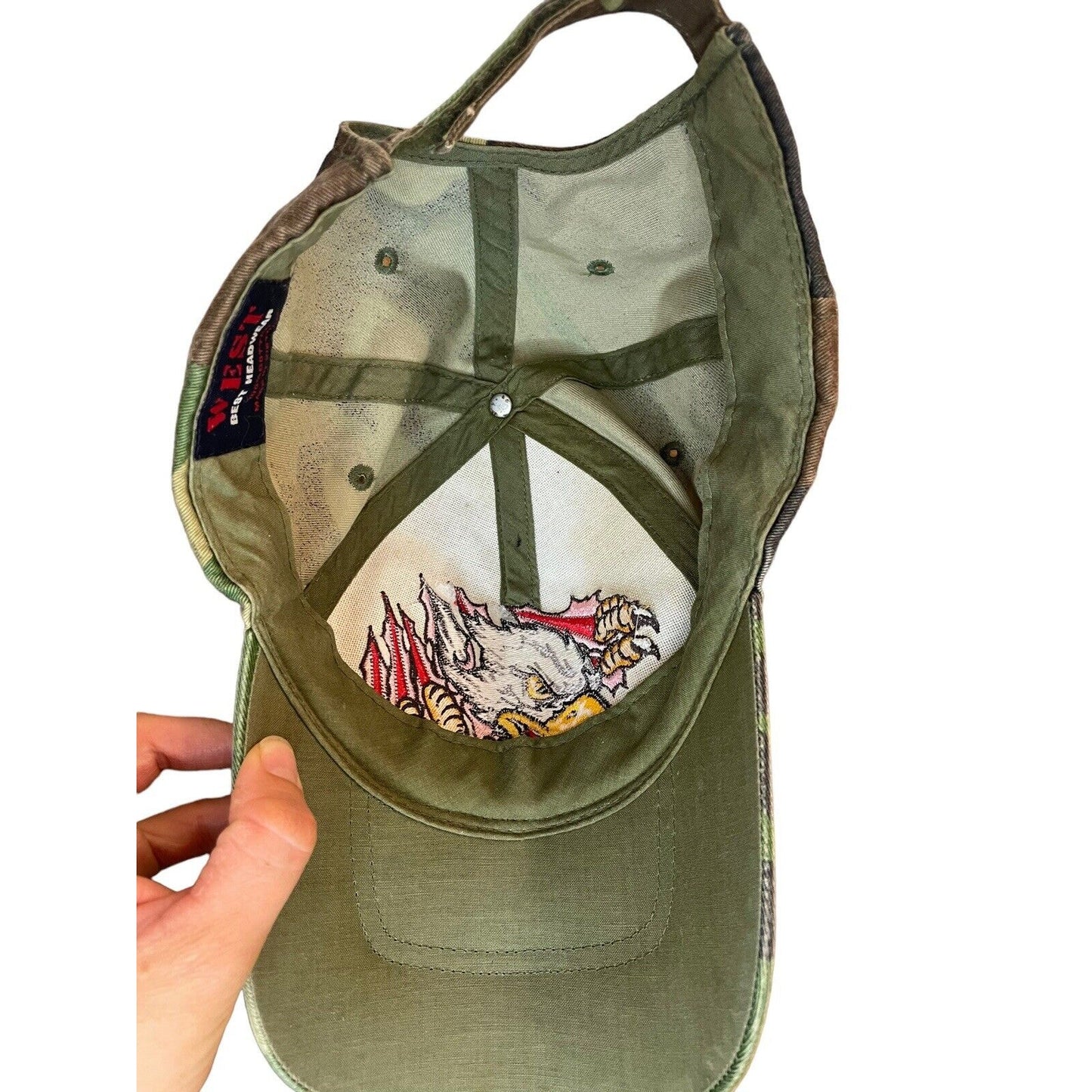 USA Mens Patriotic Screaming Eagle Adjustable Baseball Cap Navy 100% Cotton Camo