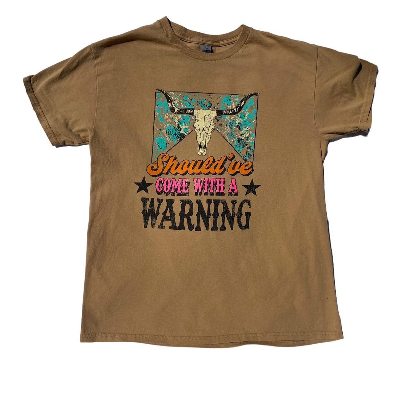 Funny t shirt western cowgirl cowskull