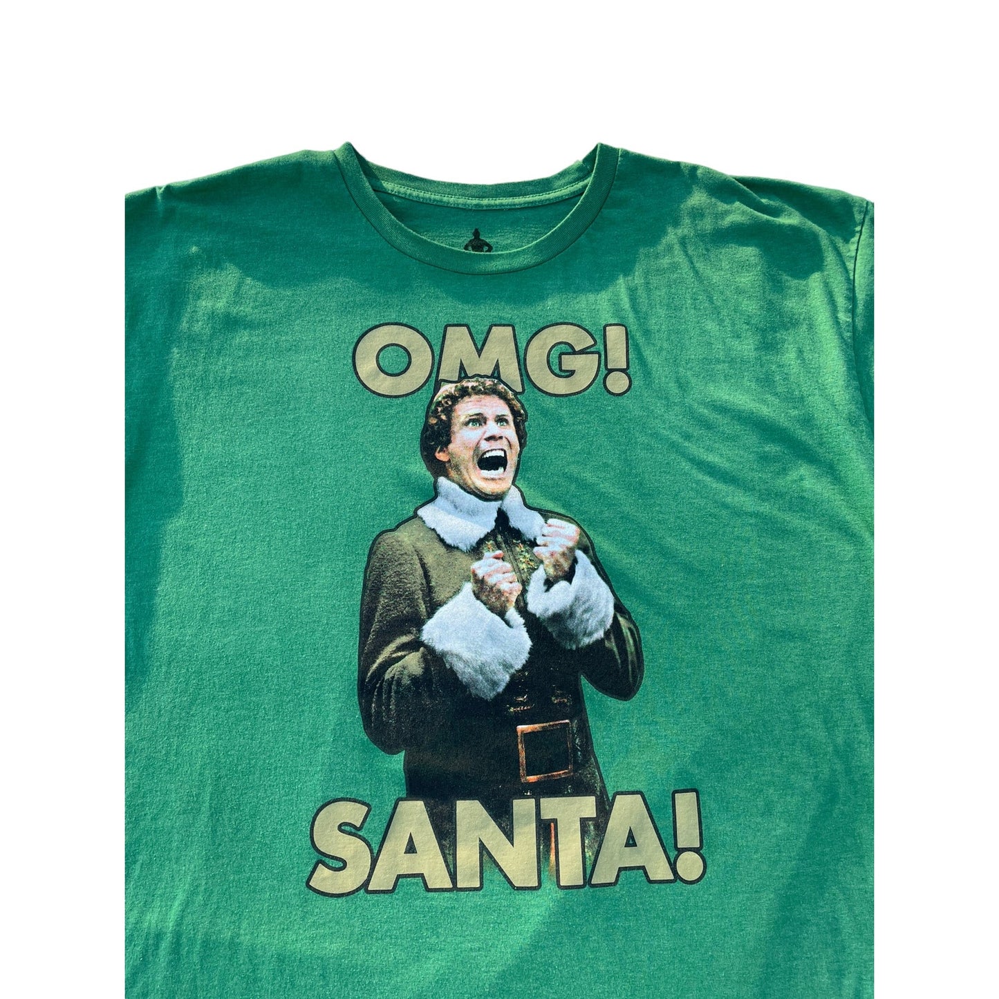 Elf Printed Christmas T-Shirt Size 2x