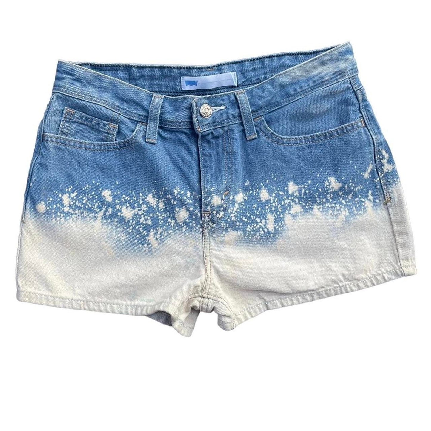 Levis Distressed Bleached Cut Off Shorts Size 27